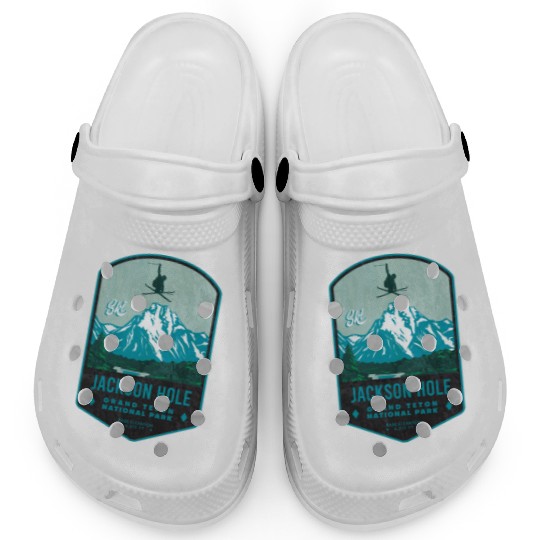 Jackson Hole Ski Badge Clogs
