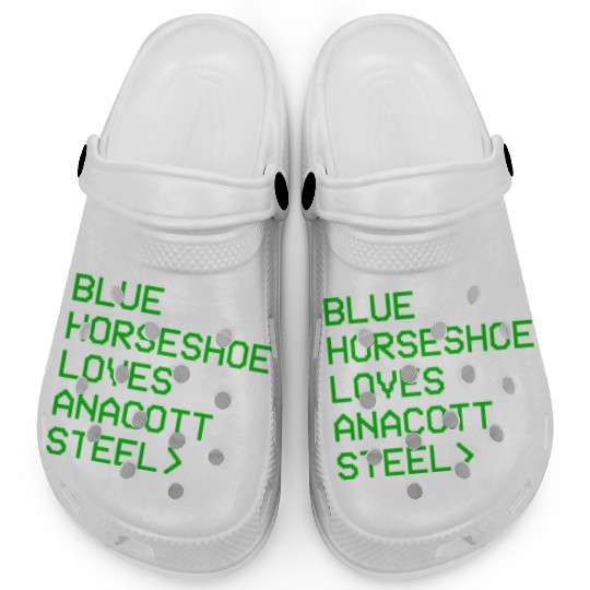Blue Horseshoe Loves Anacott Steel Clogs