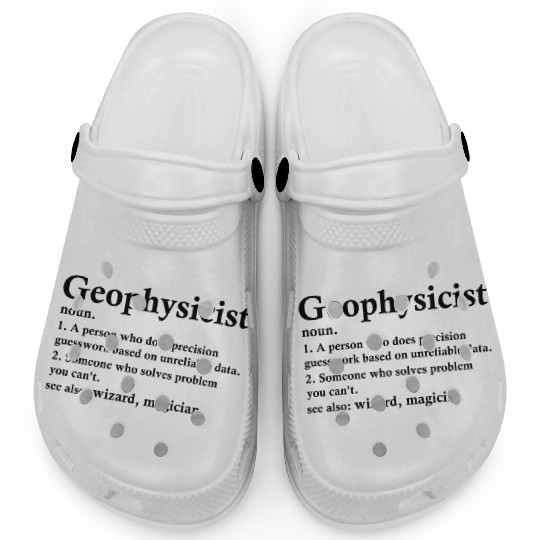 Geophysicist Definition Funny Geophysical Science Clogs