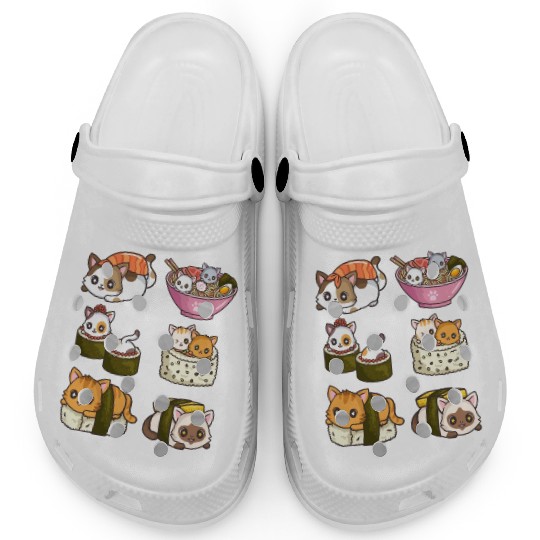 Sushi Cat Japanese Anime Clogs