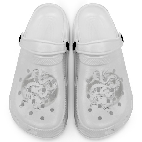Chinese And Japanese Dragon Clogs