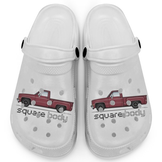 Square Body Carmine Clogs