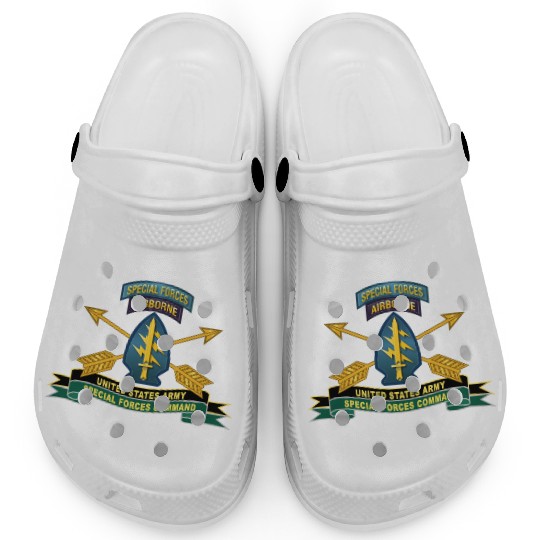 Army US Army Special Forces Command SSI Clogs
