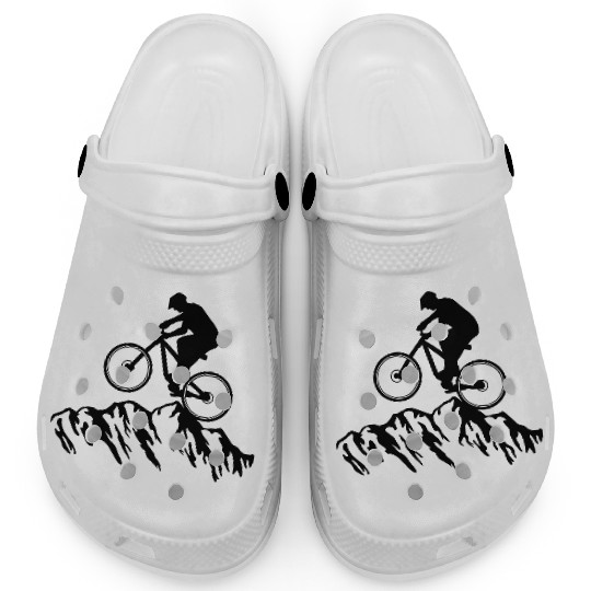 Mountain biking, Mountain biker, cycling Clogs