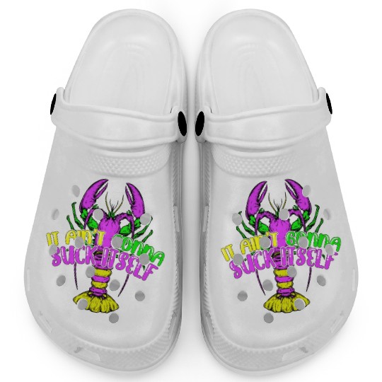 Funny Lobster Mardi Gras Clogs