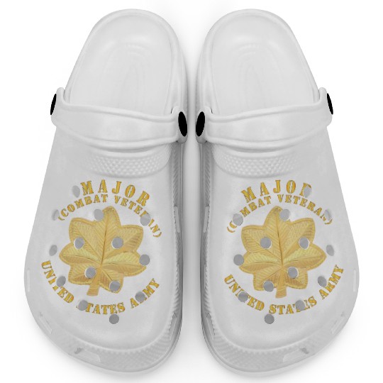 Army Major MAJ Combat Veteran V1 Clogs