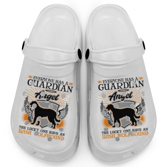 Irish Wolfhound Guardian Angel Clogs
