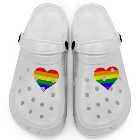 I Love Social Distancing LGBTQ Gay Pride Clogs