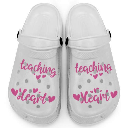 His and Her Valentine Gift Teacher Teaching Fills Clogs