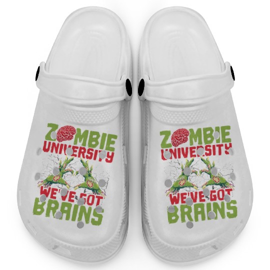 Zombie University We've Got Brains Trick Or Treat Clogs