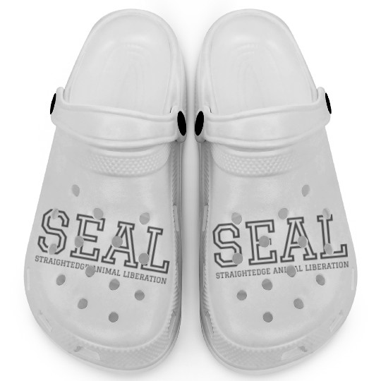 SEAL Straight Edge Animal Liberation (dark gray) Clogs