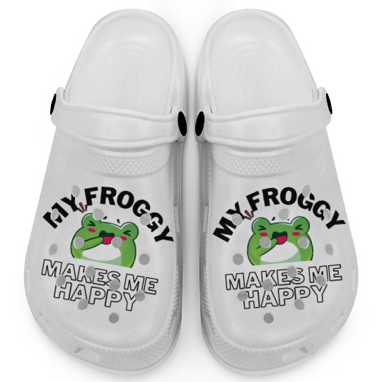 Froggy Frog Makes Me Happy Clogs