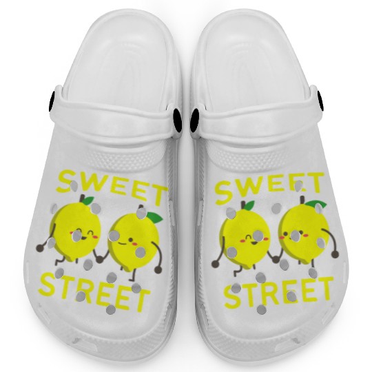 Sweet In The Street Sell Lemonade Funny Lemon Clogs