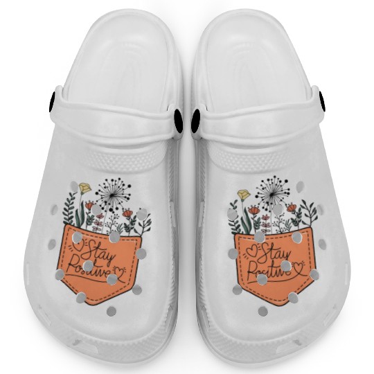 Stay positive sublimation Clogs
