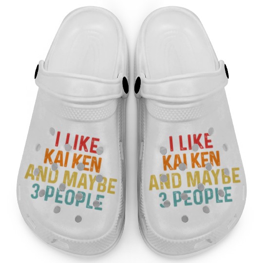 I Like Kai Ken And Maybe 3 People Dog Lover Retro Clogs