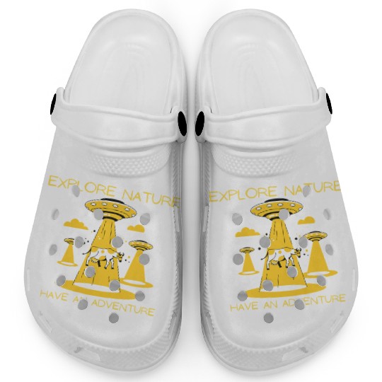 Explore Nature have an adventure UFO Alien Clogs