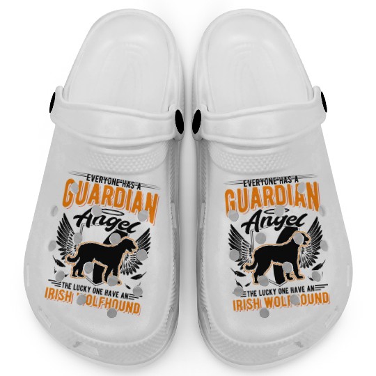 Irish Wolfhound Guardian Angel Clogs