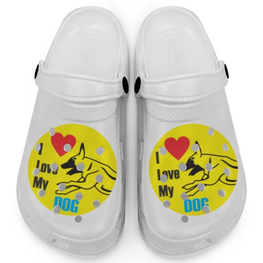 i love dog | best design | new best design |popula Clogs