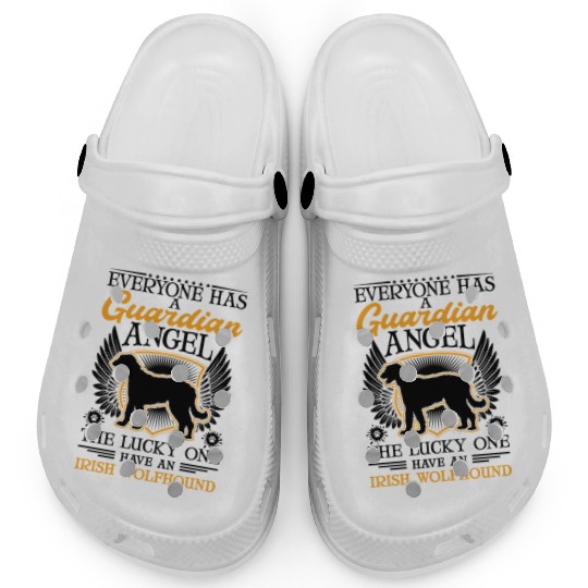 Irish Wolfhound Guardian Angel Clogs