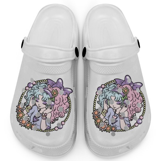 Pastel Goth Girl Clogs