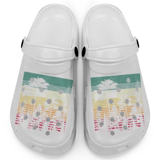 Retro Style Wildlife Trees Outdoors Nature Forest Clogs