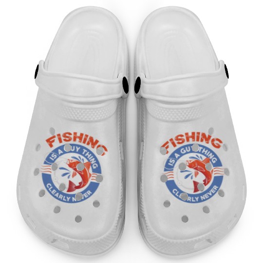 Fishing joke for fishing lovers Clogs