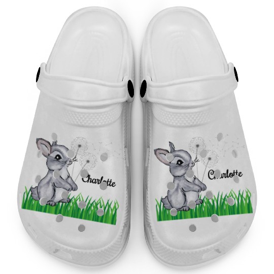 Bunny Name Gift Charlotte Clogs