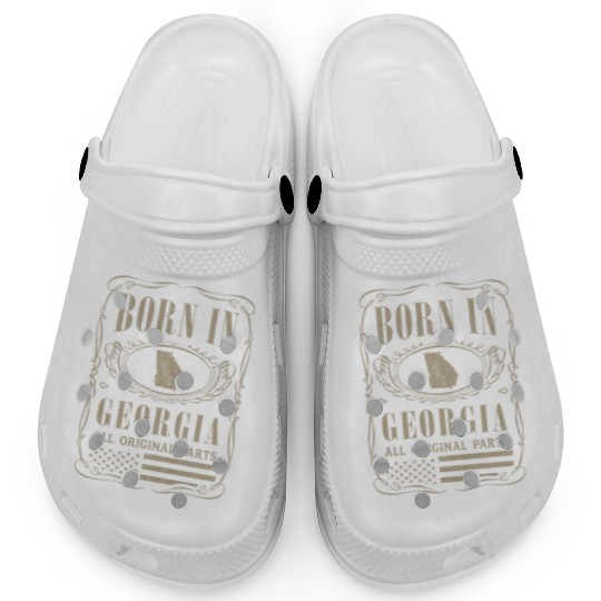 Vintage America US States Born Georgia Clogs