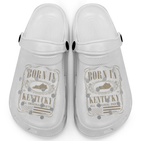 Vintage America US States Born Kentucky Clogs