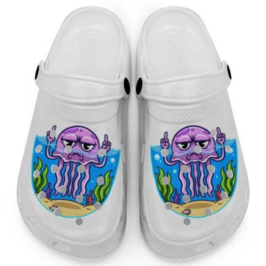 Jelly Fish Middle Finger Jellyfish Clogs