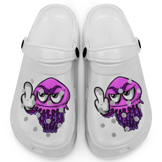 Jelly Fish Middle Finger Jellyfish Clogs