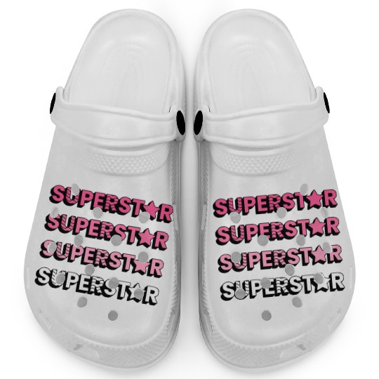 SUPERSTAR!!!!!! (Pink/White Clogs