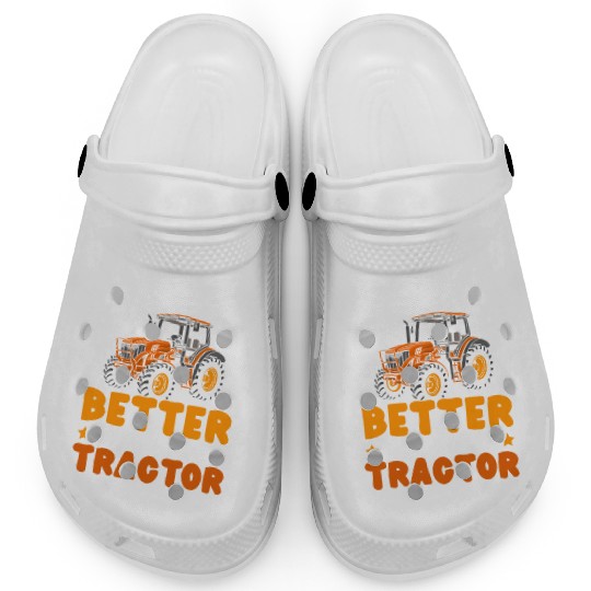 Life Is Better On Papa's Tractor Farming Farmer Clogs