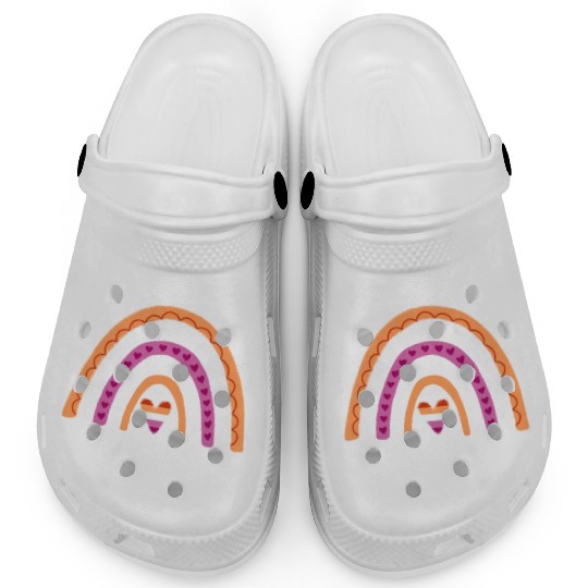 Proud Grandma Lesbian Pride Rainbow Clogs