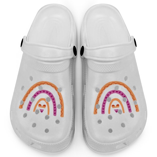 Proud Cousin Lesbian Pride Rainbow Clogs