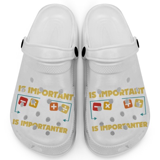 Funny Math Art Student Pun Mathematics Lovers Cool Clogs