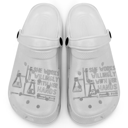 Lab Tech She Works Willingly Laboratory Science Clogs