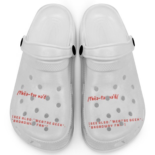 Theatre Nerd Broadway Musical Stage Performer Clogs