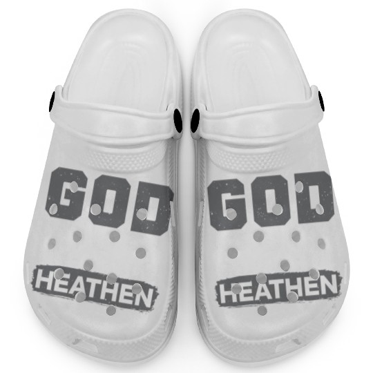 Godless Heathen Anti-Religion Agnostic Atheist Clogs