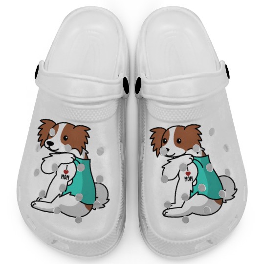 I Love Mom Tattoo Papillon Clogs