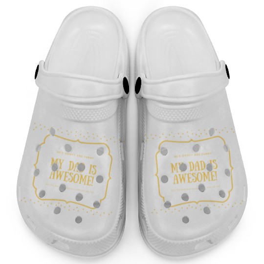 Red and Yellow General Father Dad Appreciation Clogs