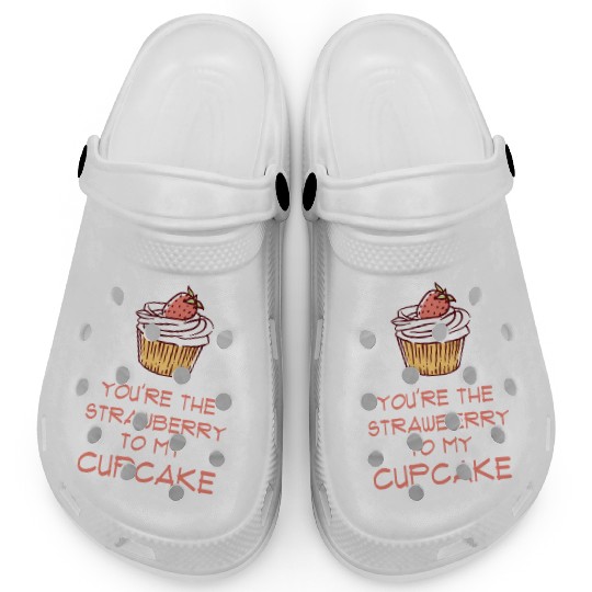 Strawberry Cute Cupcake Clogs