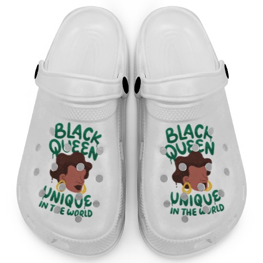 Black unique in the world Queen Black queen unique Clogs