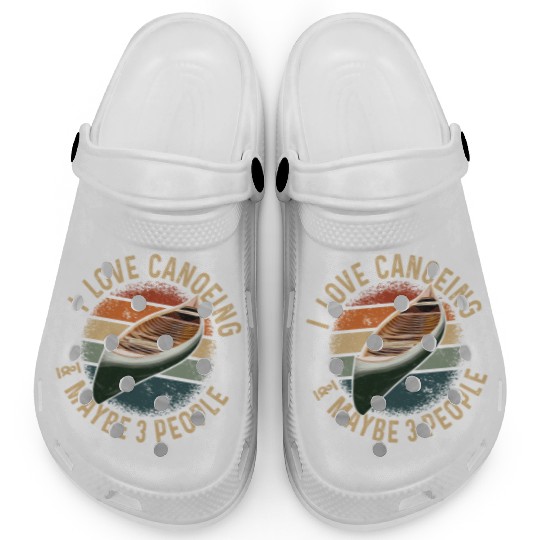 Canoe Canoeing Vintage Retro I Clogs