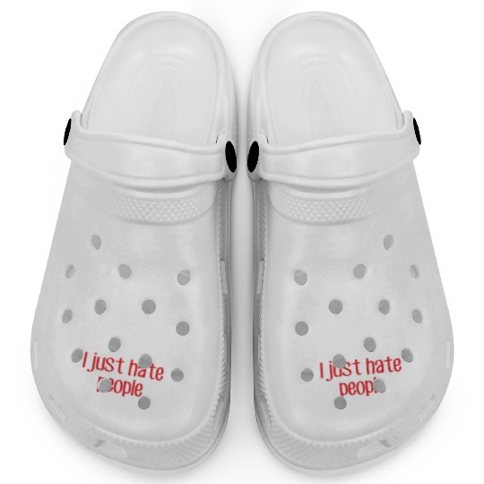 I hate people (dark) Clogs