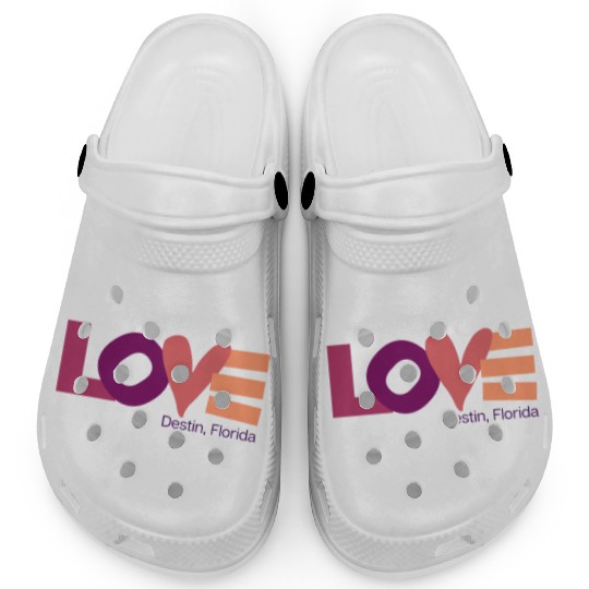 LOVE LOGO Multi Color Logo Clogs
