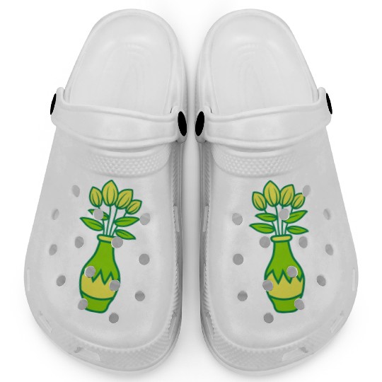 Beautiful tulips flower vase Clogs