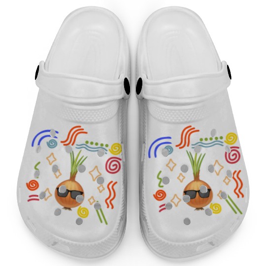 Onion Vegetable Clogs, Onion Wearing Sunglasses