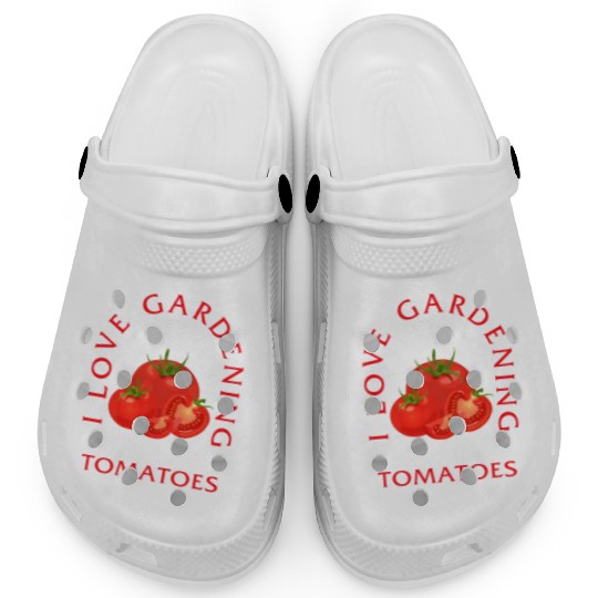 Tomato Vegetable Clogs, I Love Gardening From My