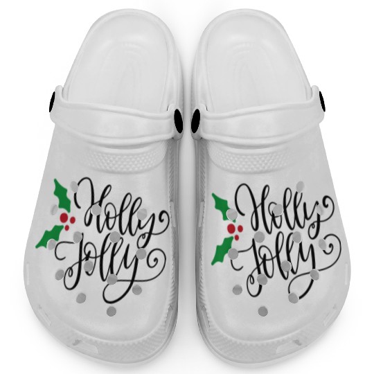 Holly Jolly Mistletoe Holiday Clogs